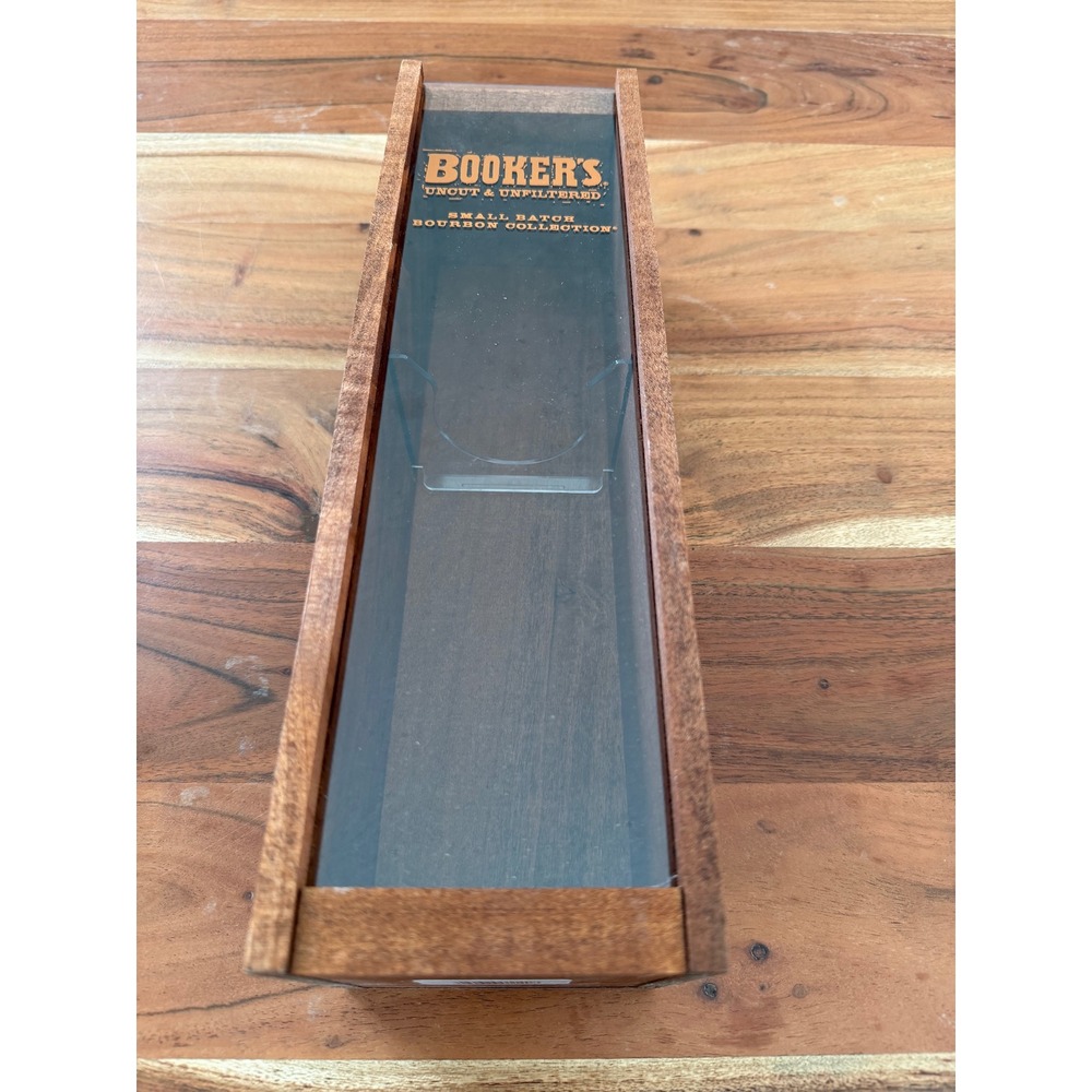 Bookers Bourbon Wooden Box Small Batch Collection Barrys Batch 2025-01 Display